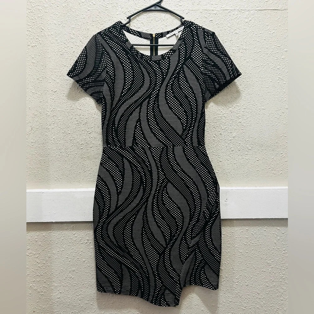 Collective Concepts Black and Cream Ebronah Dress M